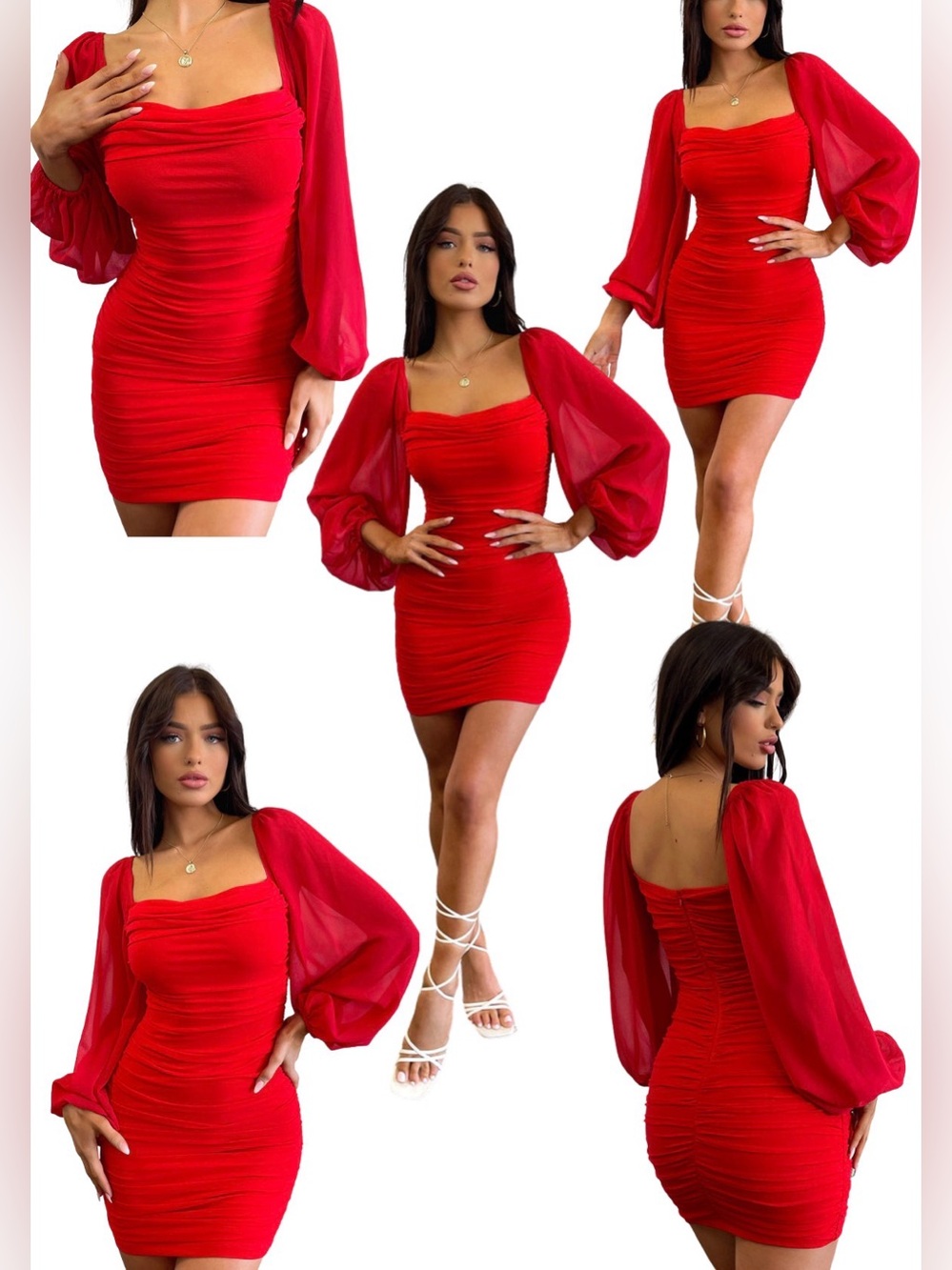 NWT Thats So Fetch Red Octavia Dress